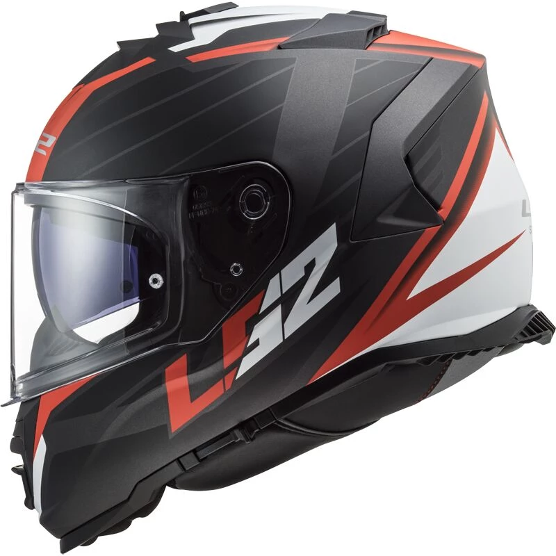 CASQUE LS2 STORM II NERVE MATT BLACK RED