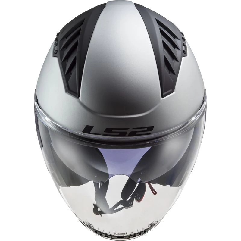 CASQUE LS2 COPTER II SOLID MATT SILVER