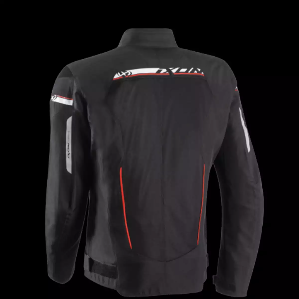 BLOUSON IXON T-REX TEXTILE HOMME NOIR BLANC ROUGE